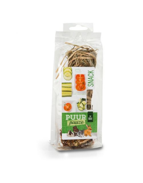 Witte Molen Puur Pauze Hooistick Tomaat & Komkommer - Knaagdiersnack - 70 g