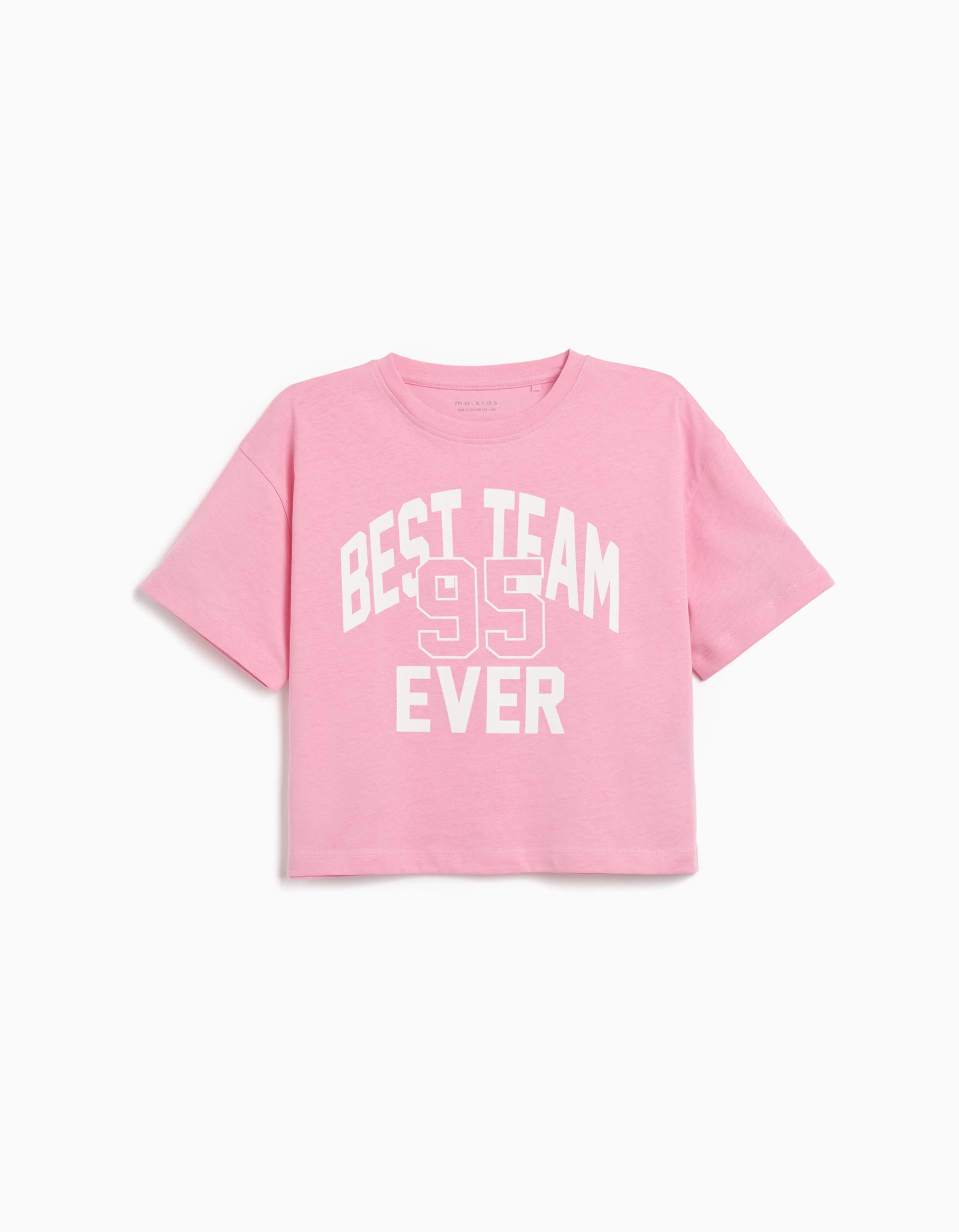 T-shirt Print, Menina, Rosa
