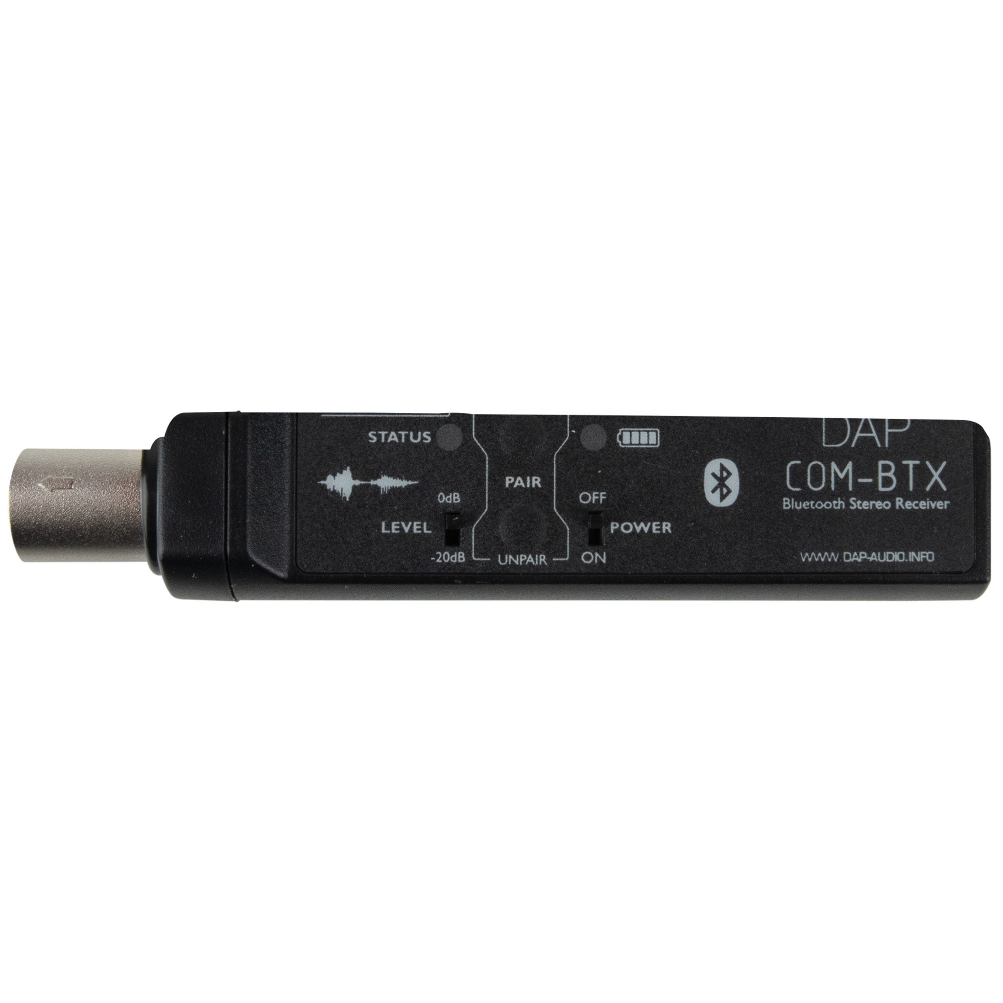 DAP COM-BTX Bluetooth audio ontvanger, mini-jack en XLR