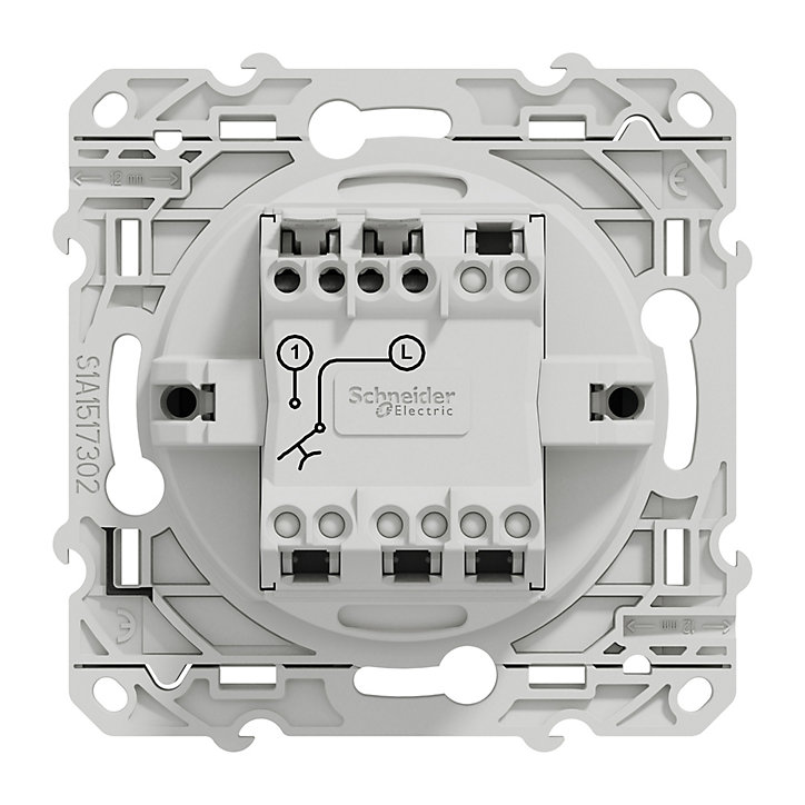 Mécanisme poussoir Schneider Electric Odace anthracite