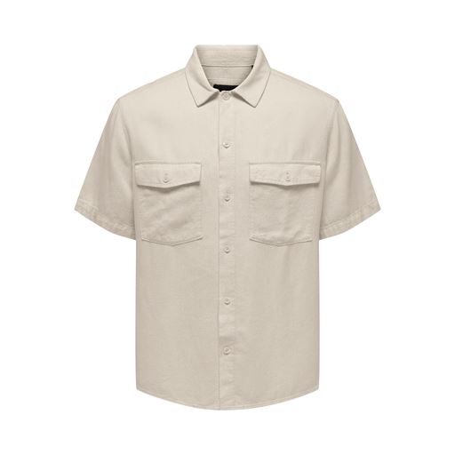ONLY & Sons Kari Skjorte, Oatmeal, XS