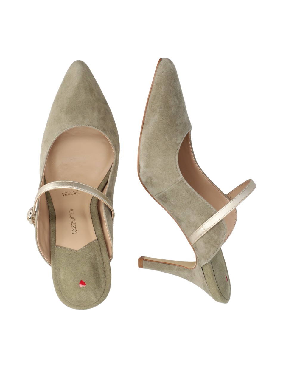 Veloursleder Pantoffel
