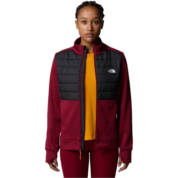 Doudoune randonnée THE NORTH FACE W REAXION HYBRID JACKET BEETROOT DARK HEATHER/ASPHALT GREY