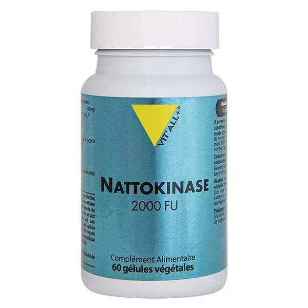 Vit'all+ Nattokinase 100mg 2000 FU 60 cápsulas vegetais