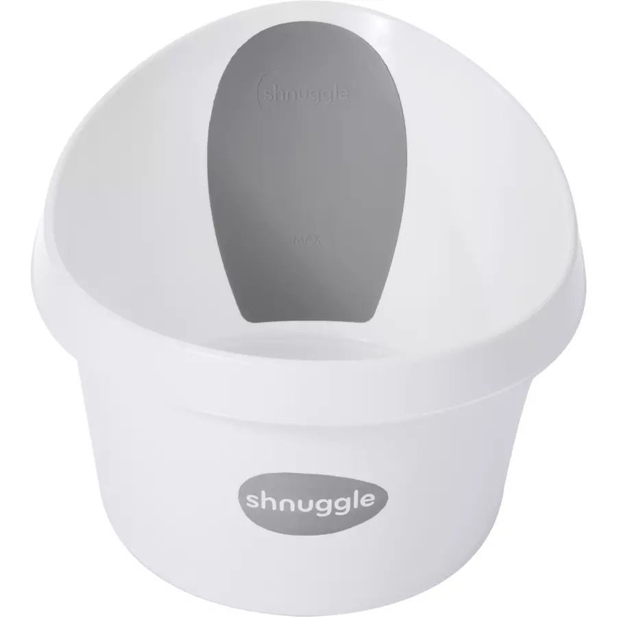 shnuggle® Kleinkindbadewanne weiß  grau