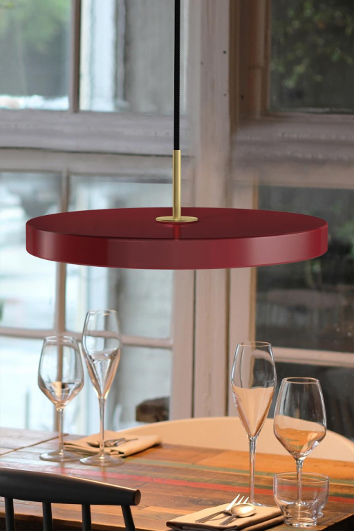 Umage Asteria hanglamp Ø31 LED mini messing/bosgroen