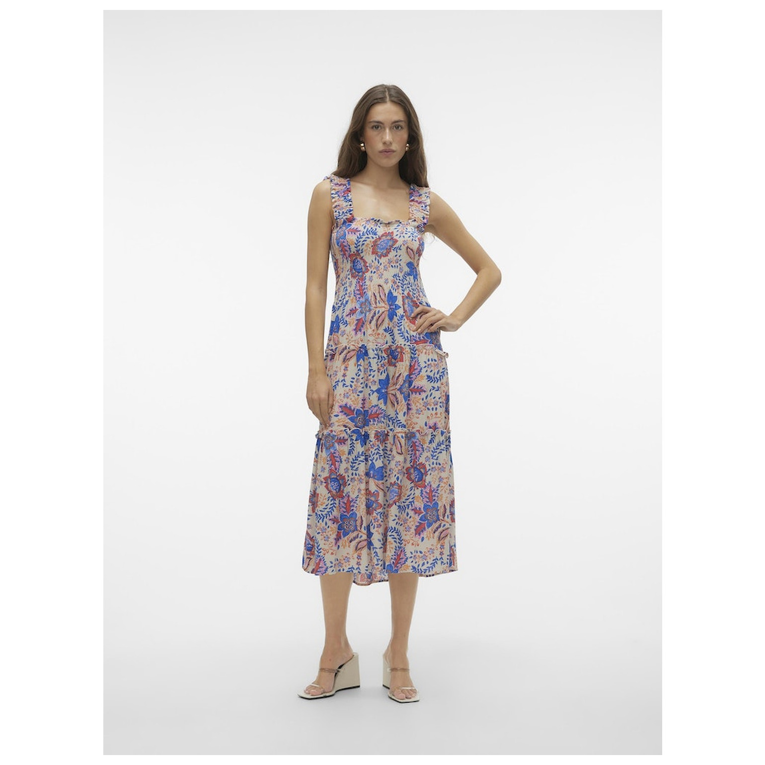 Vero Moda VMMENNY SL SMOCK CALF DRESS WV