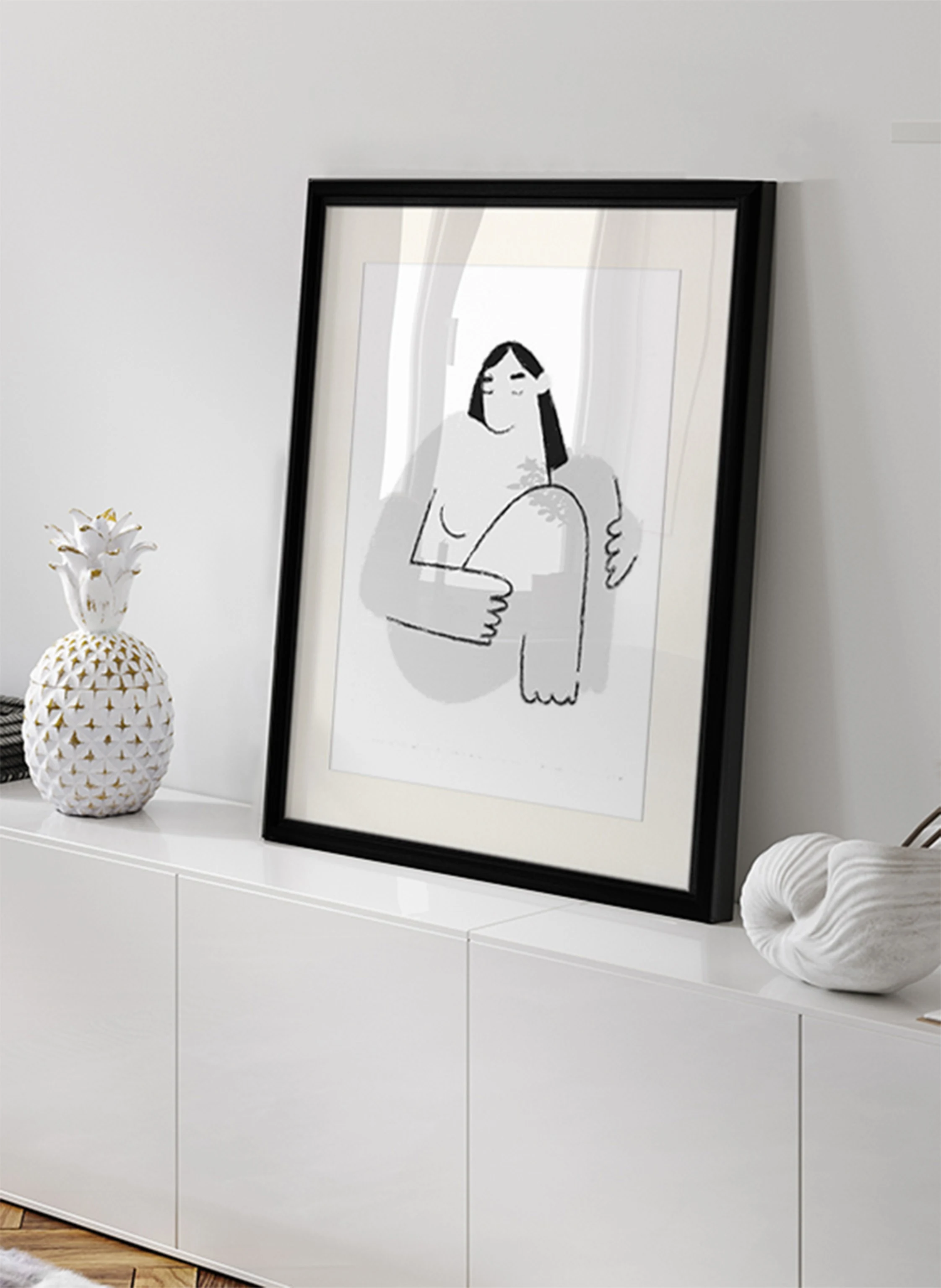 Liv Corday Wandbild AKZEPTANZ mit Rahmen