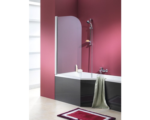 OTTOFOND Free Gate 1-delig badscherm, 80 x 140 cm, helder glas, chroom profiel, 990727