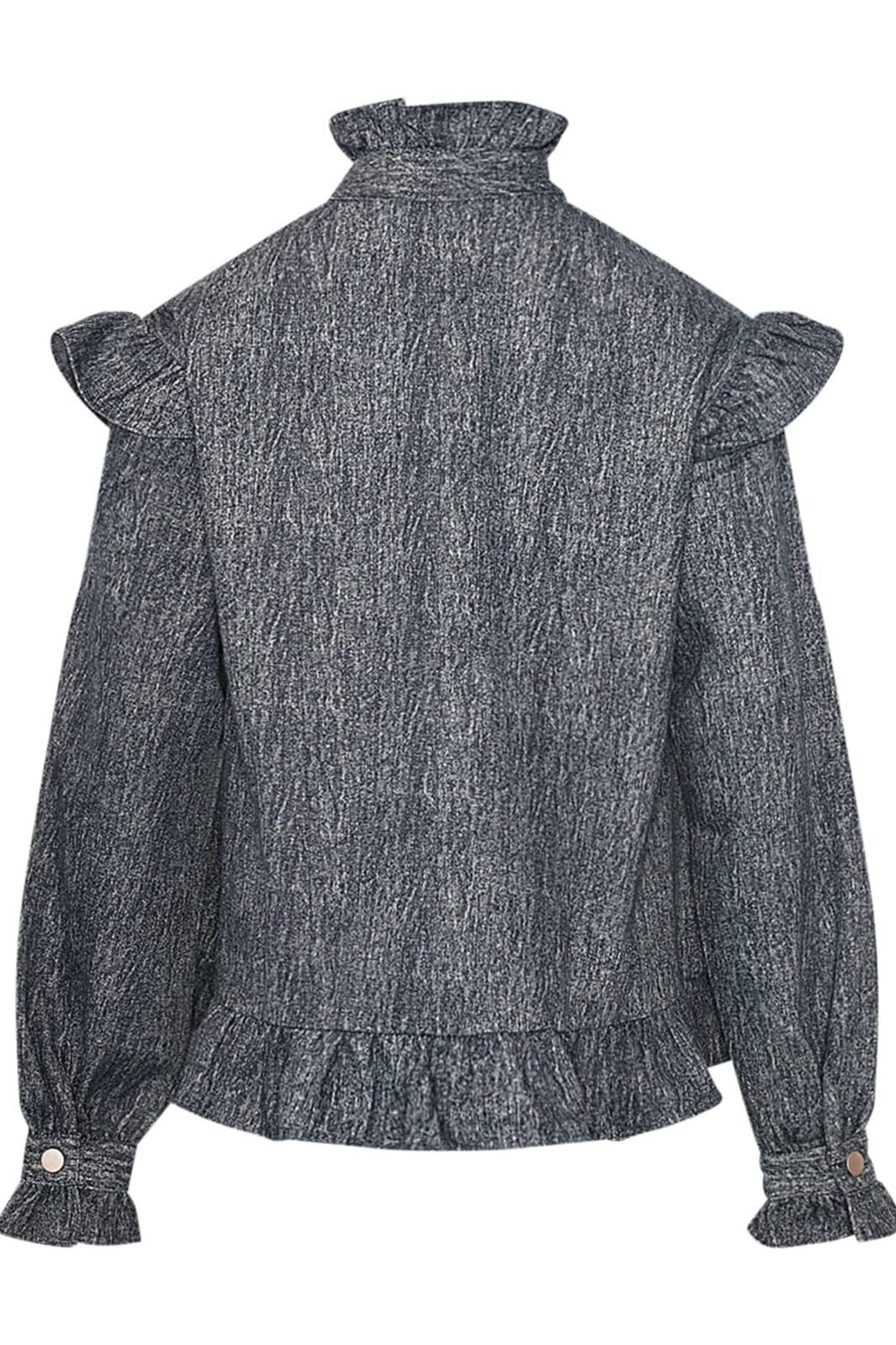 Noella Reno Ruby Ruffle Blouse 1050 blue snow wash
