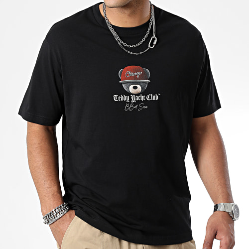 Tee Shirt Oversize Large Chicago Cap BBall Series Noir