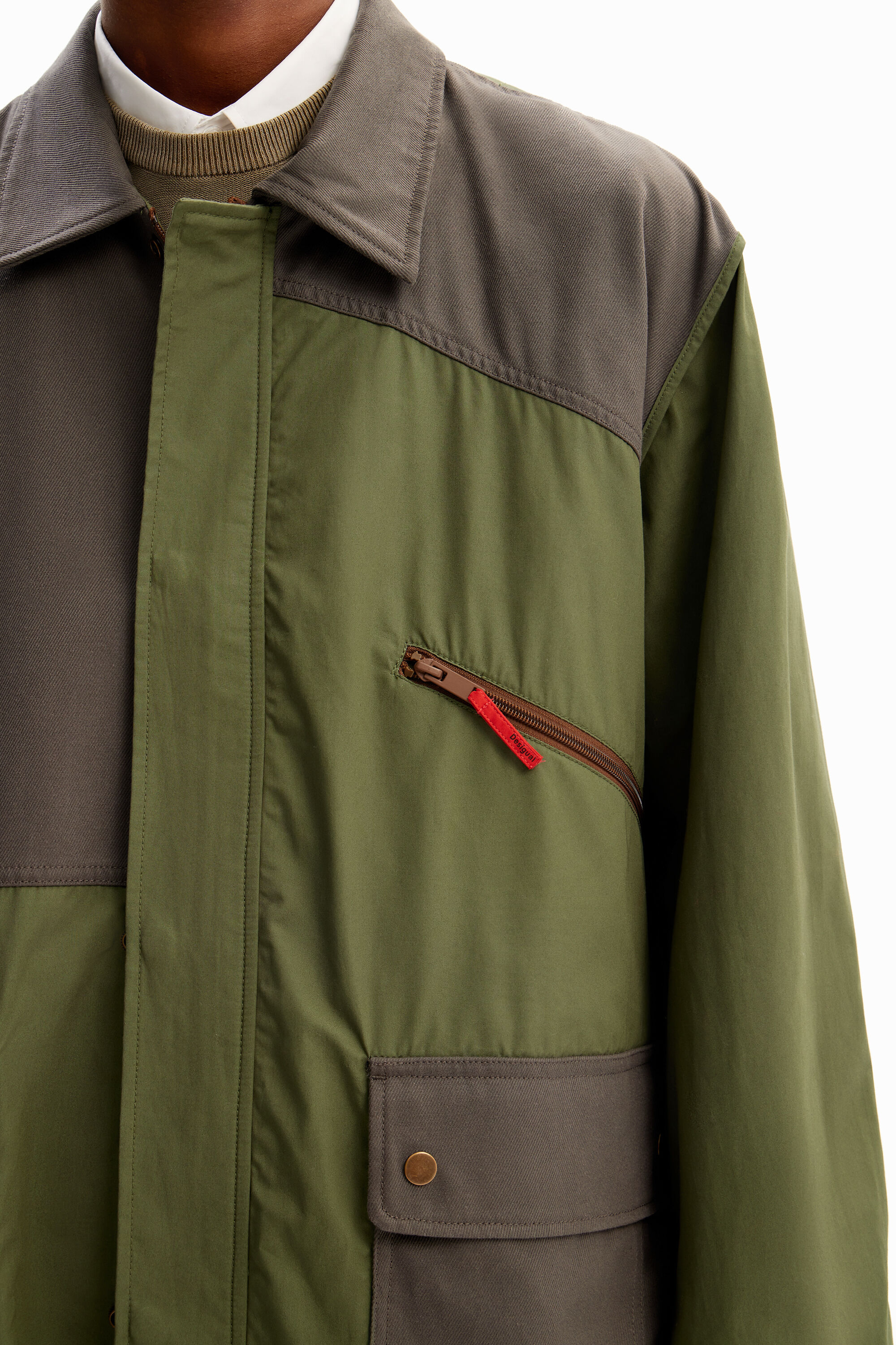 Parka com bolsos