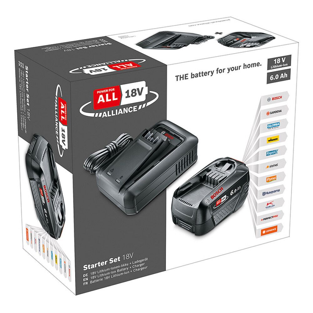 BATTERISETT BOSCH POWER FOR ALL 18V 1X6,0AH