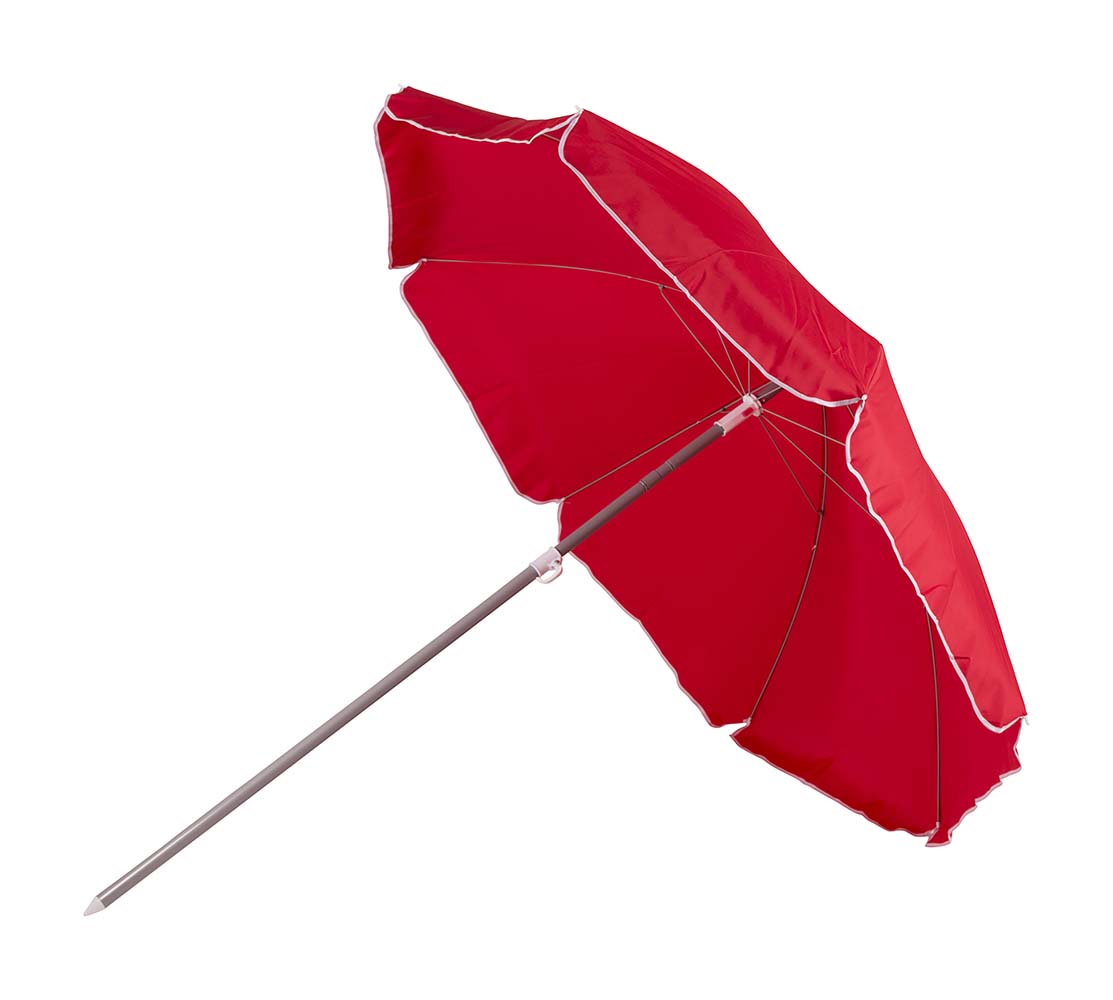 Bo-Camp Ø 165 cm parasol met knikarm - Red