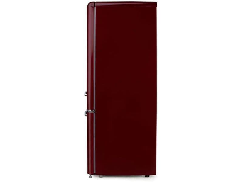 Domo Kühlschrank DO91707R Bordeaux, Rechts Freistehender Kühlschrank im Retro-Design