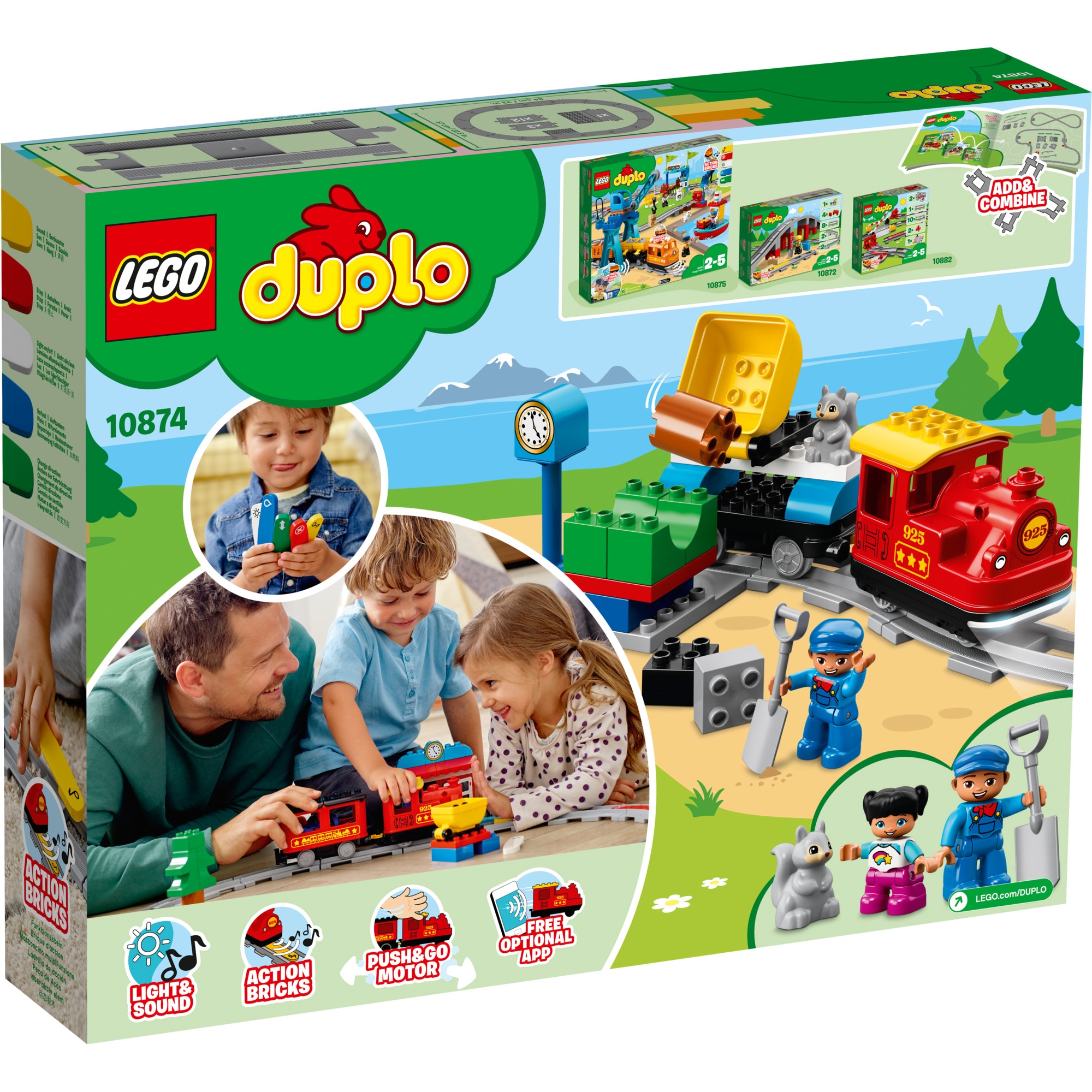 LEGO Konstruktionsspielzeug DUPLO Dampfeisenbahn