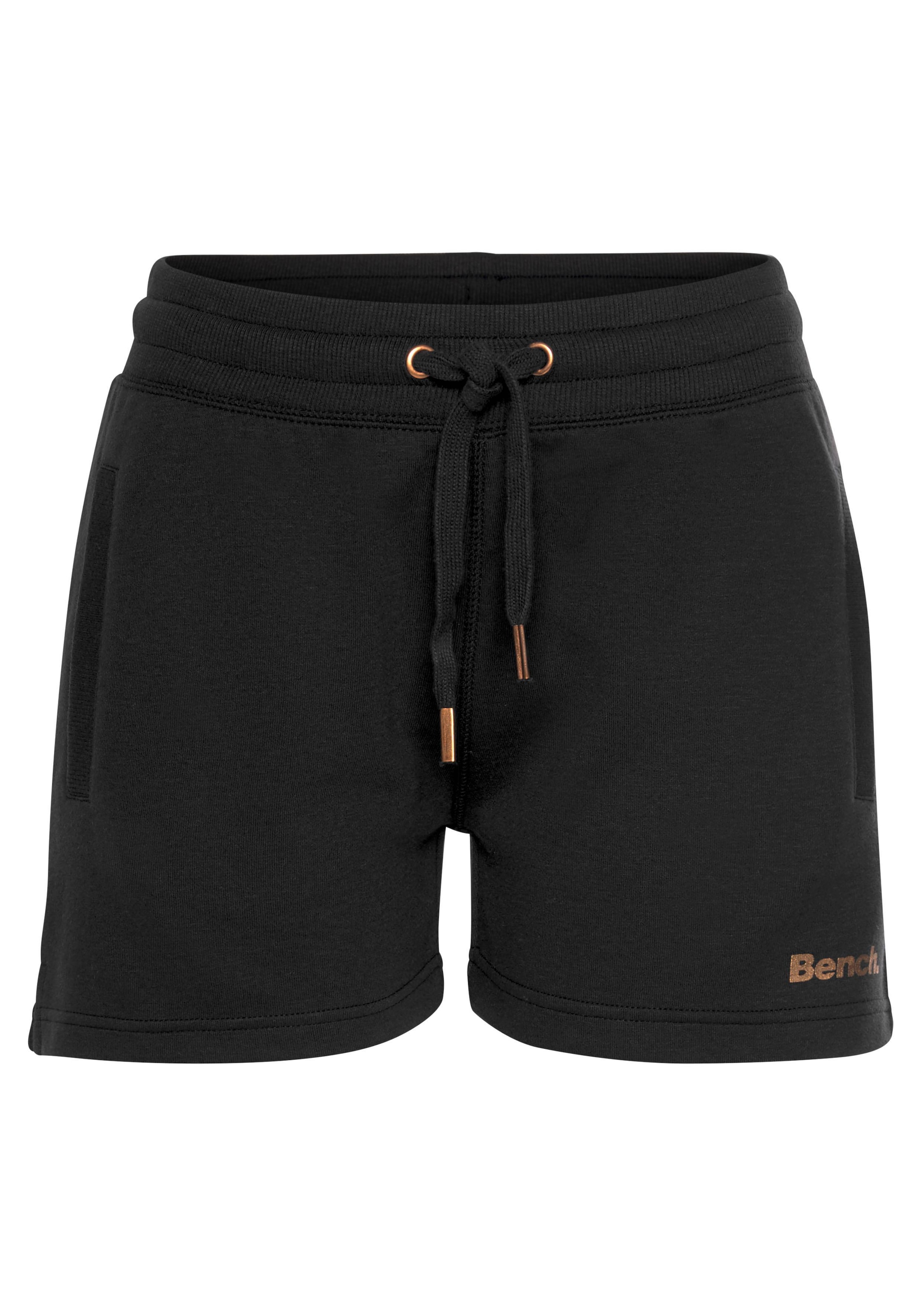 Bench. Loungewear Relaxshorts  Sweathose mit kurzen Seitenschlitzen und seitliche Taschen, Loungewear