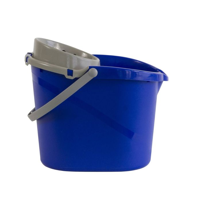 Mopemmer ovaal 13 liter met uitwringkorf blauw (160500)