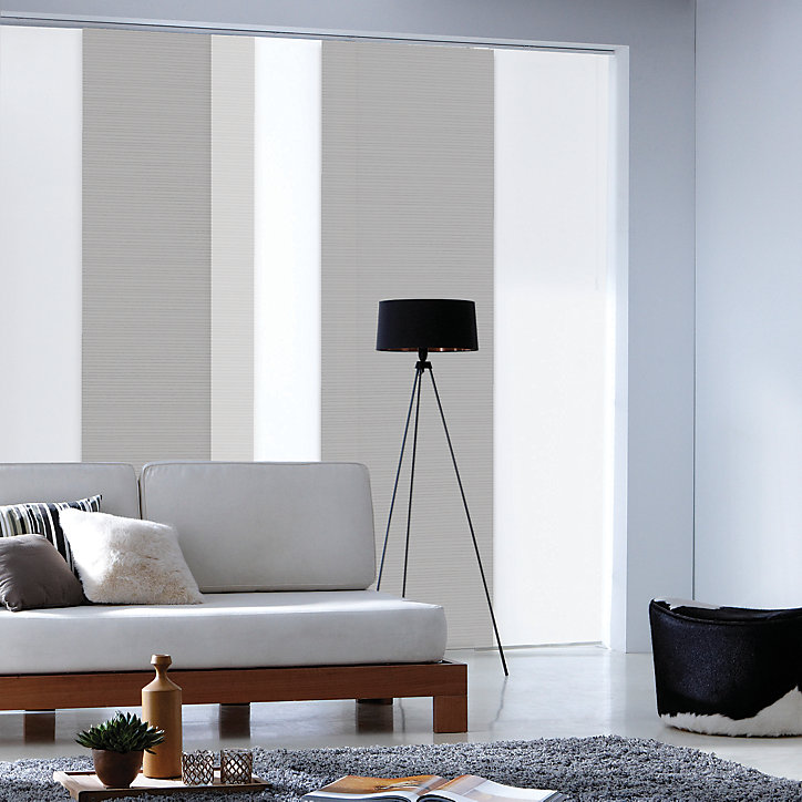 Panneau japonais loft gris l.45 x H.260 cm