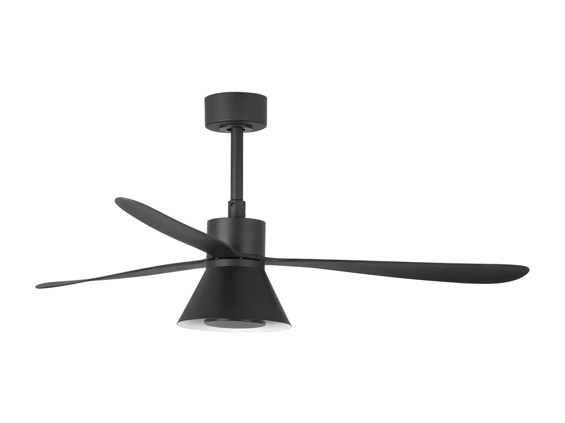 AMELIA L CONE LED Ventilateur de plafond noir