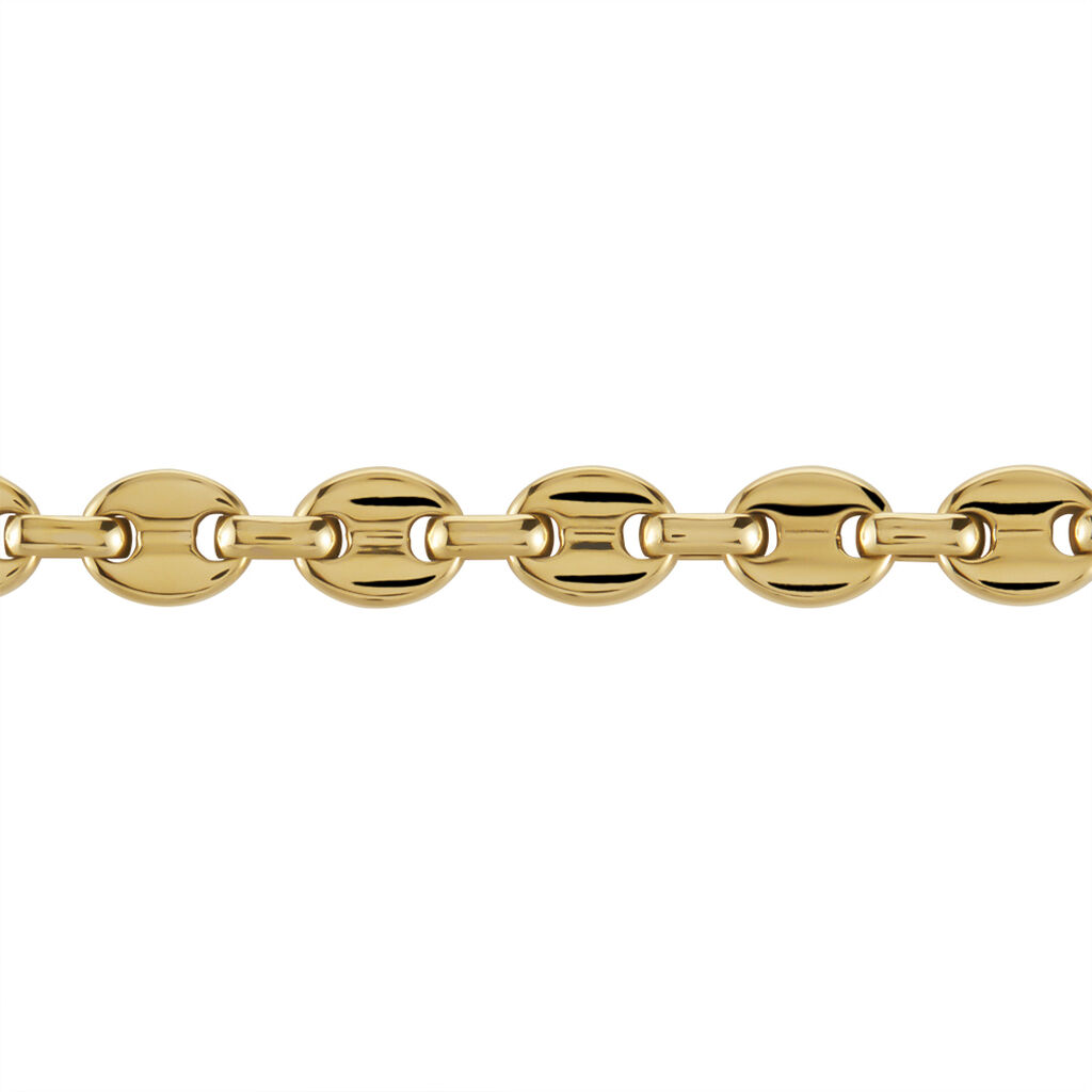 Bracelet Maille Acier Doré Cadia