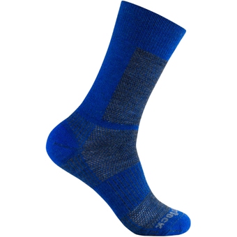 Wrightsock Merino Coolmesh II Crew Socken Grey / Electricblue