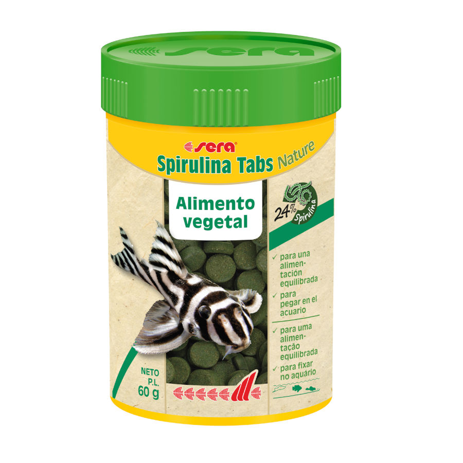 Sera Spirulina Tabs Alimento para Peixes à Base de Plantas