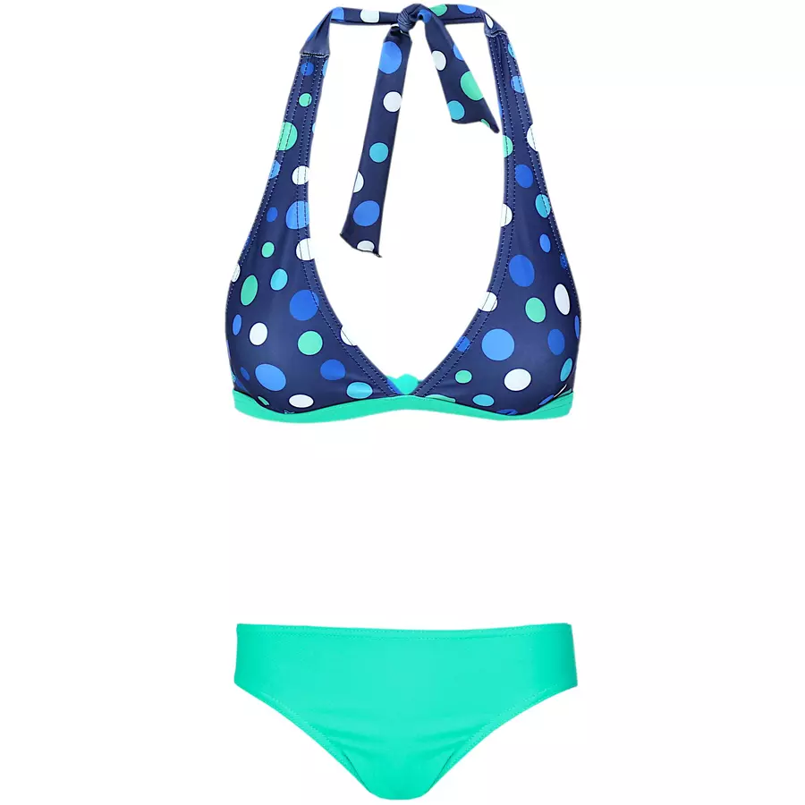 Aquarti Mädchen Bikini Set Zweiteilig Bikinislip Bustier türkisgrün