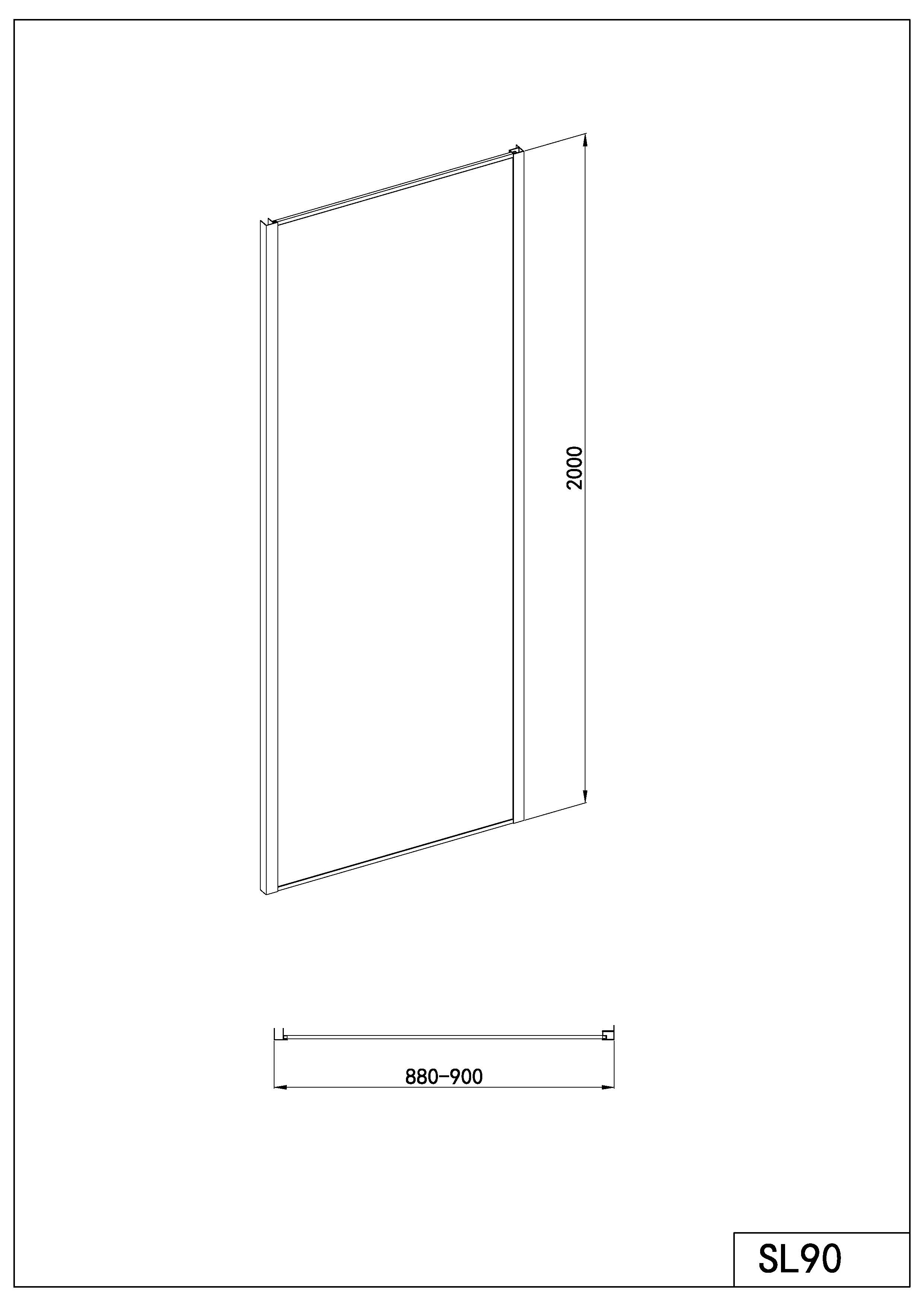 Badstuber Rano douchecabine met vouwdeur 90x90cm chroom