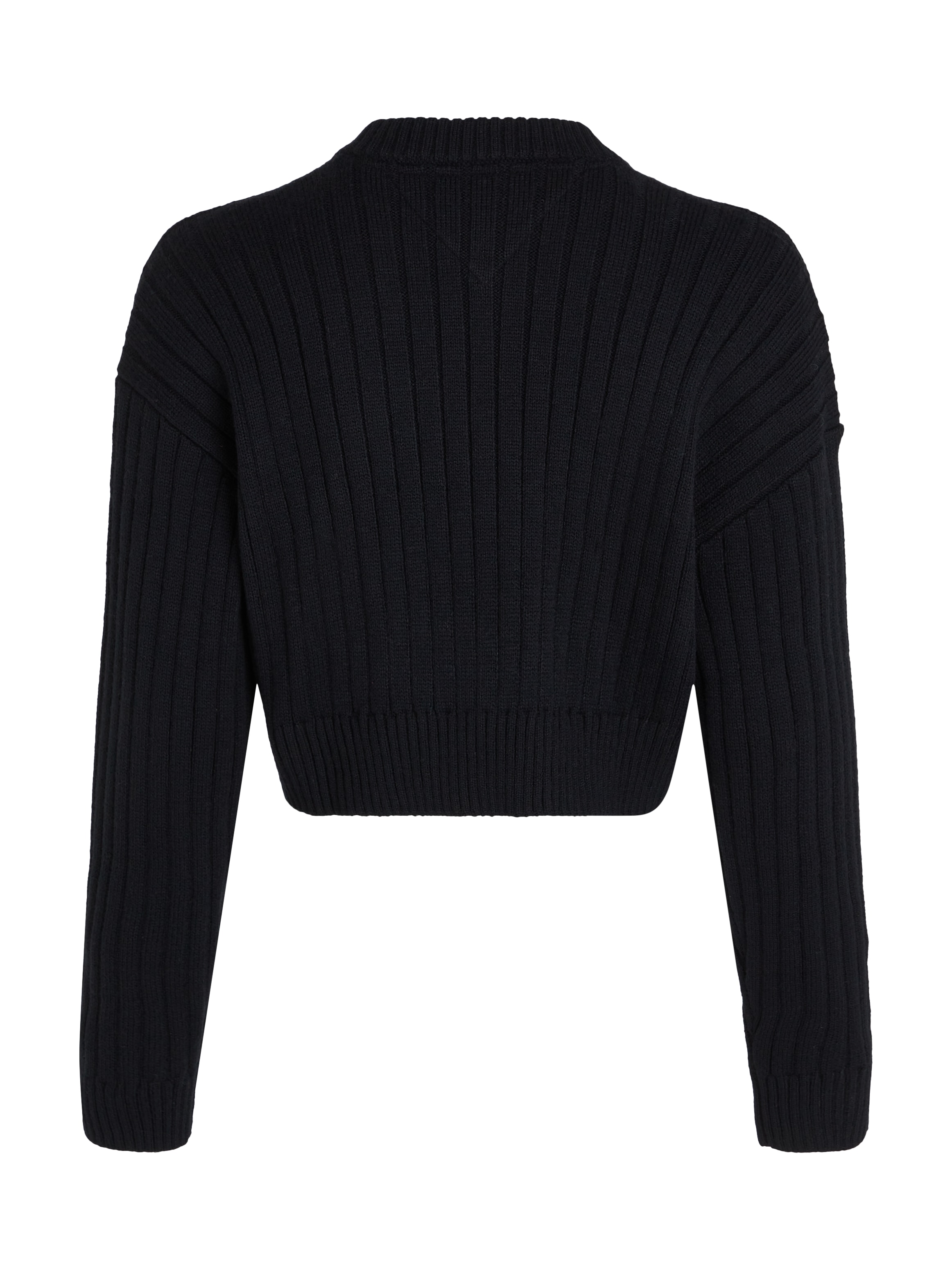 Tommy Jeans Curve V-Ausschnitt-Pullover »TJW VNCK CENTER FLAG SWEATER EXT« Grosse Grössen