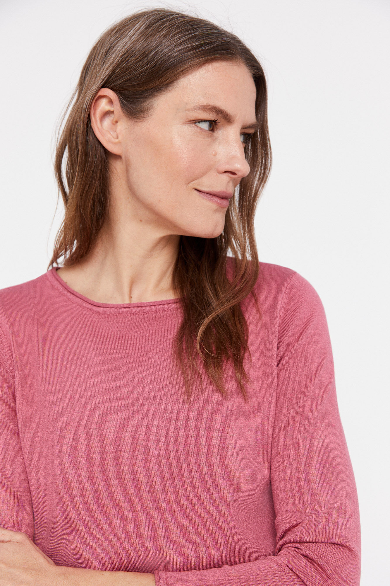 Camisa listrada bicolor - Rosa
