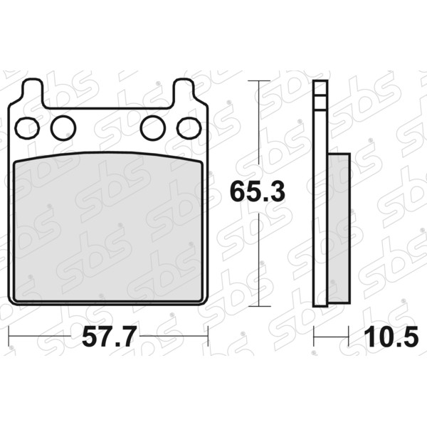 SBS - Plaquettes de frein 509 HF