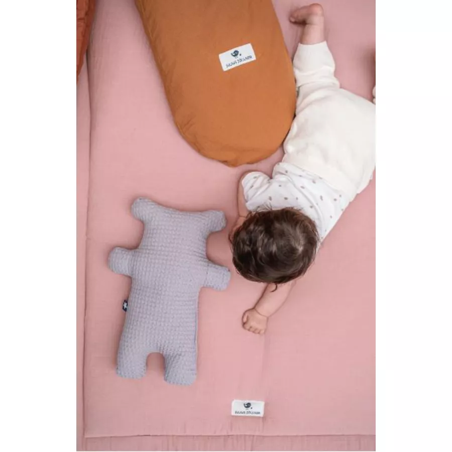 JULIUS ZÖLLNER Kuscheltier Bär Waffelpique blush