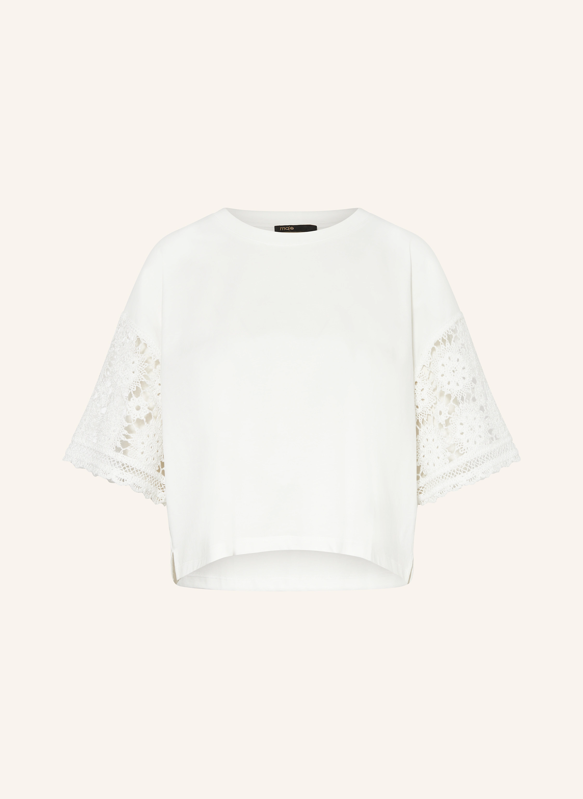 maje T-Shirt mit Spitze