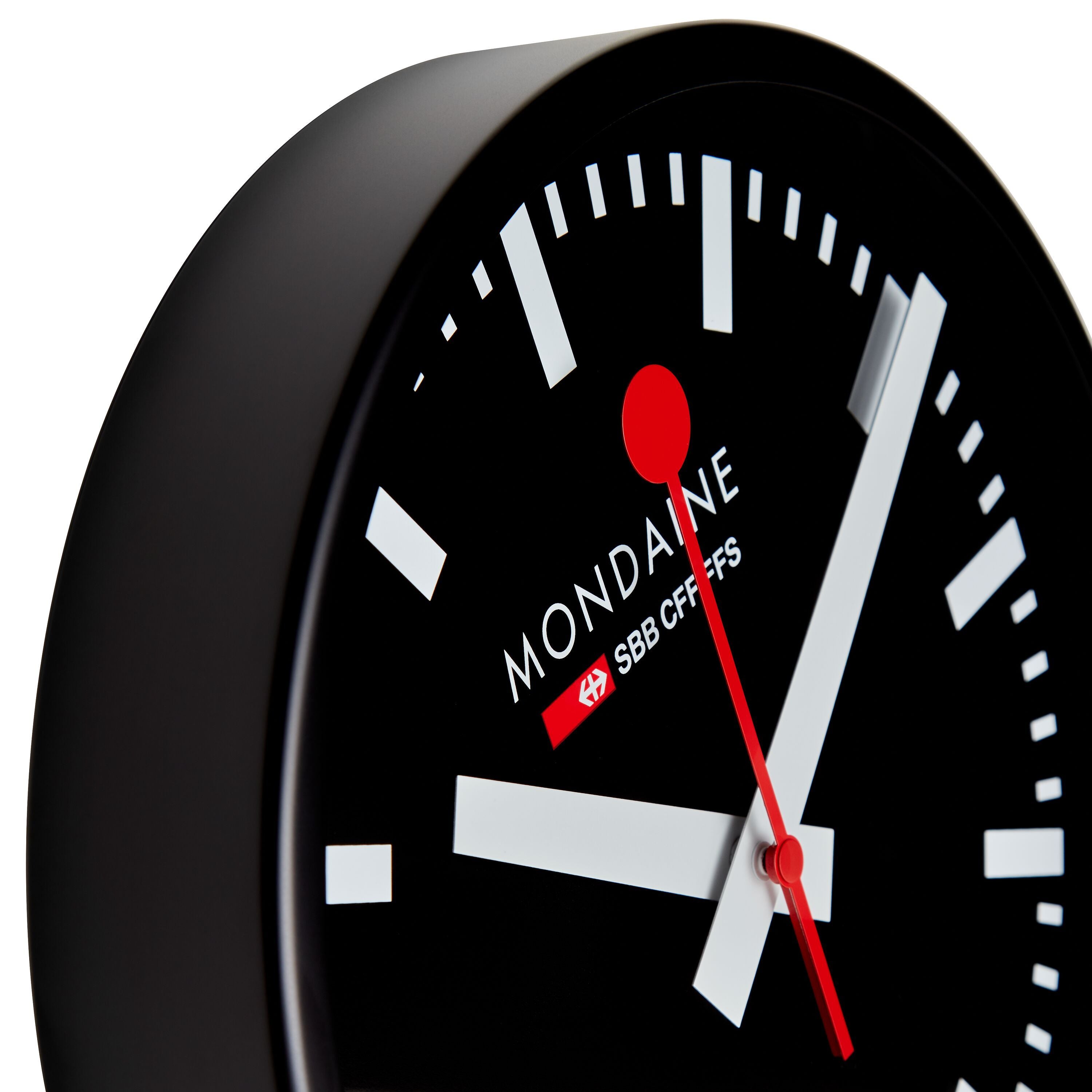 MONDAINE  SBB Wanduhr - Schwarz