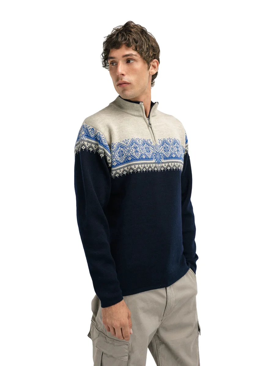 Dale of Norway Men's Moritz Sweater Marine Sandstone