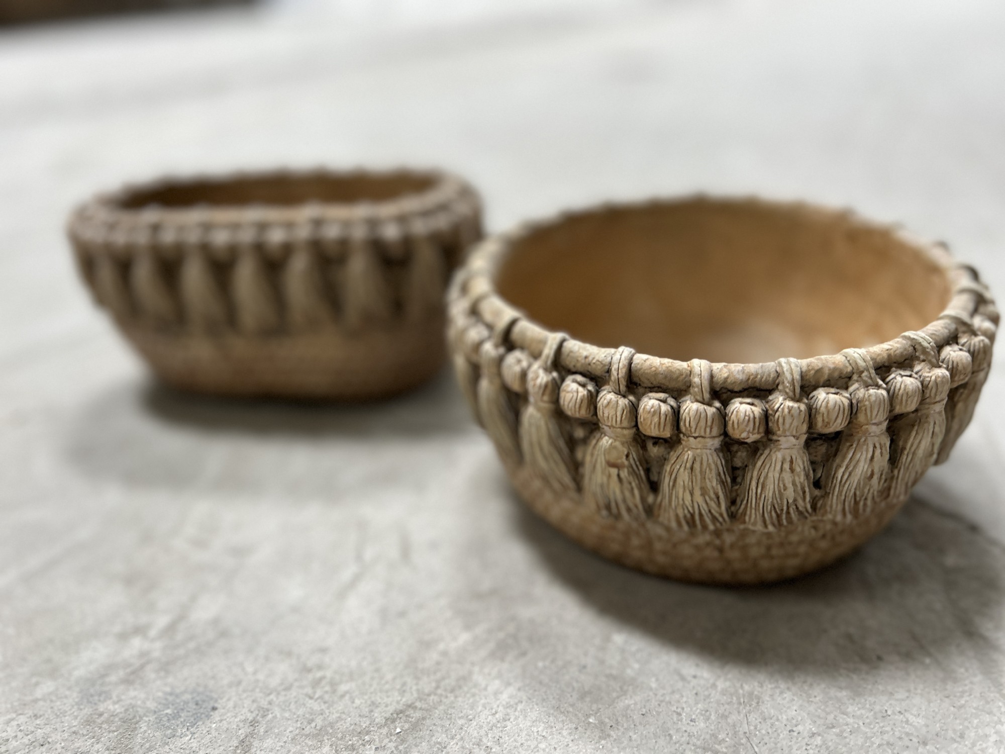 Pflanzgefäß 'Korb', braun, Ø 20,5 cm, H 10 cm günstig bestellen