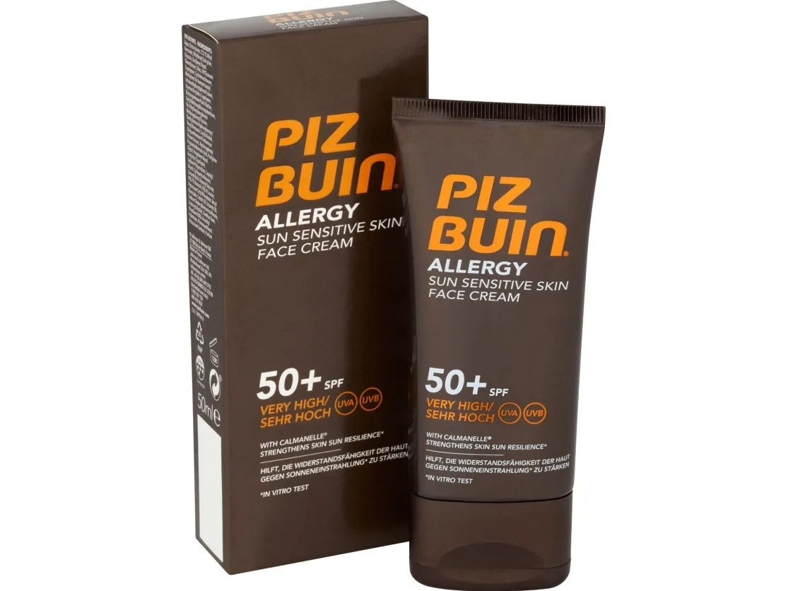 Piz Buin Allergy solcreme til ansigtet SPF 50  50 ml