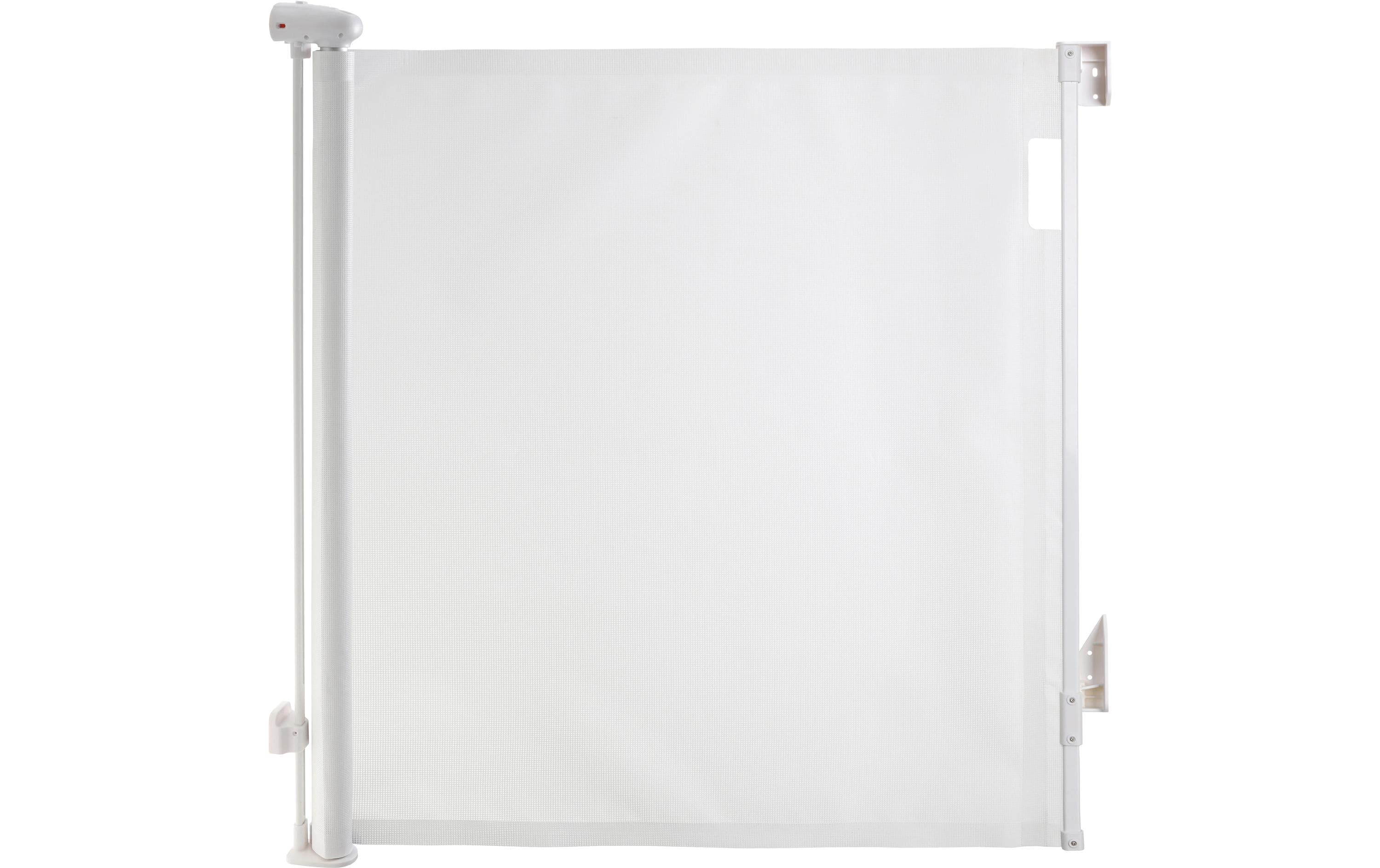 Türschutzgitter Glide n Hide 60 cm - 140 cm WeissEinziehbares Türschutzgitter zum Anschrauben