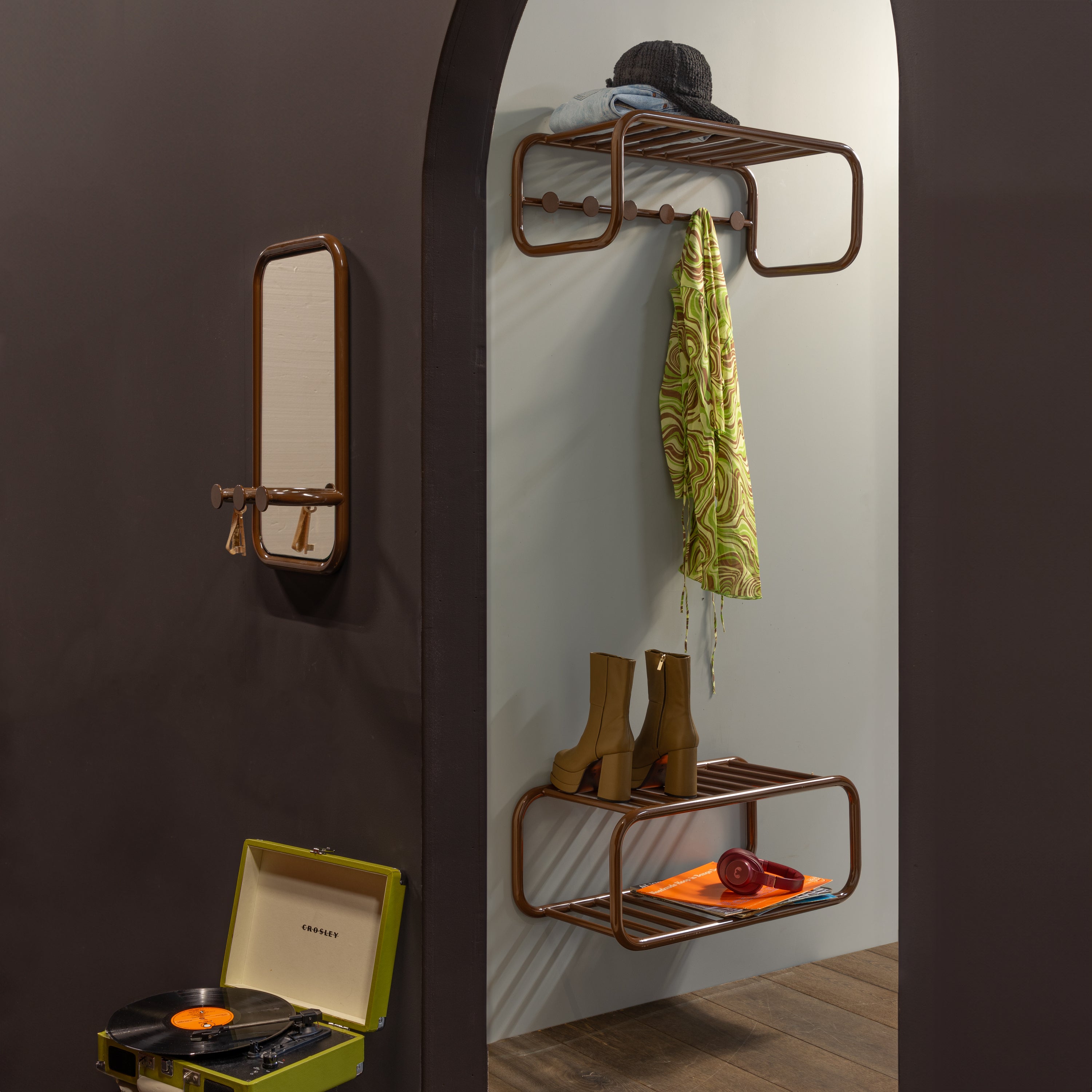 SPINDER DESIGN RETRO Schoenenrek - Chocolate Brown