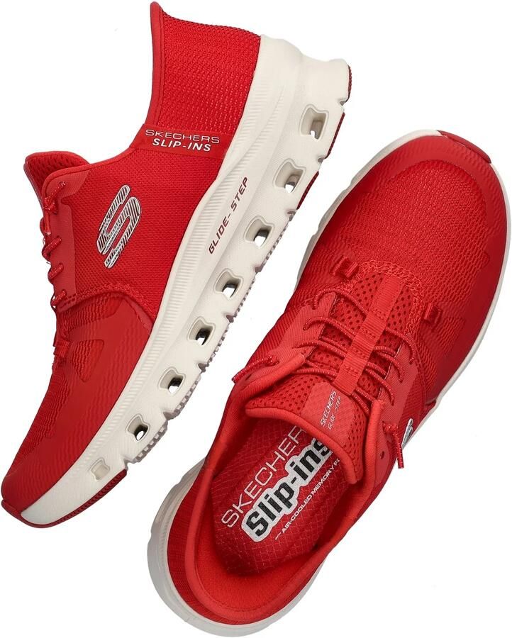 Skechers Hands Free Slip-Ins Glide dames sneaker Rood