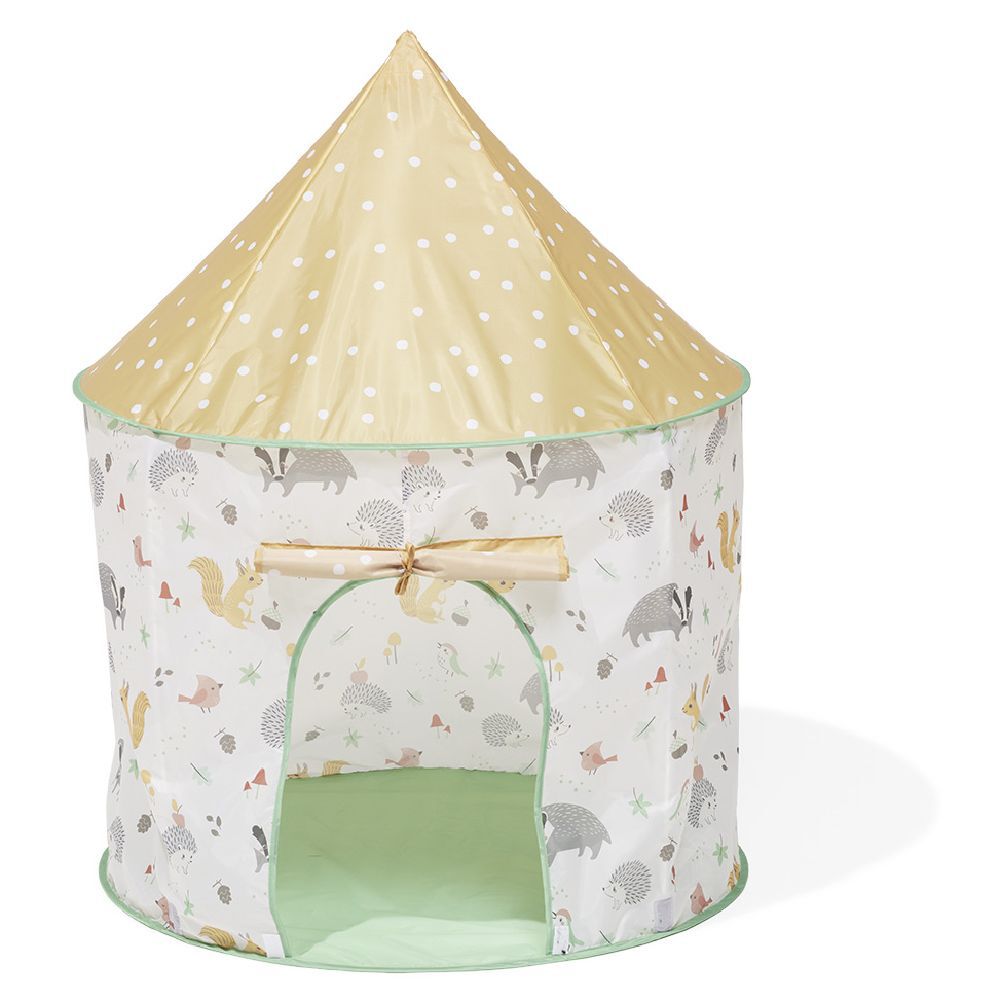 Tente ronde pop-up animaux de la forêt Ø100xH135cm