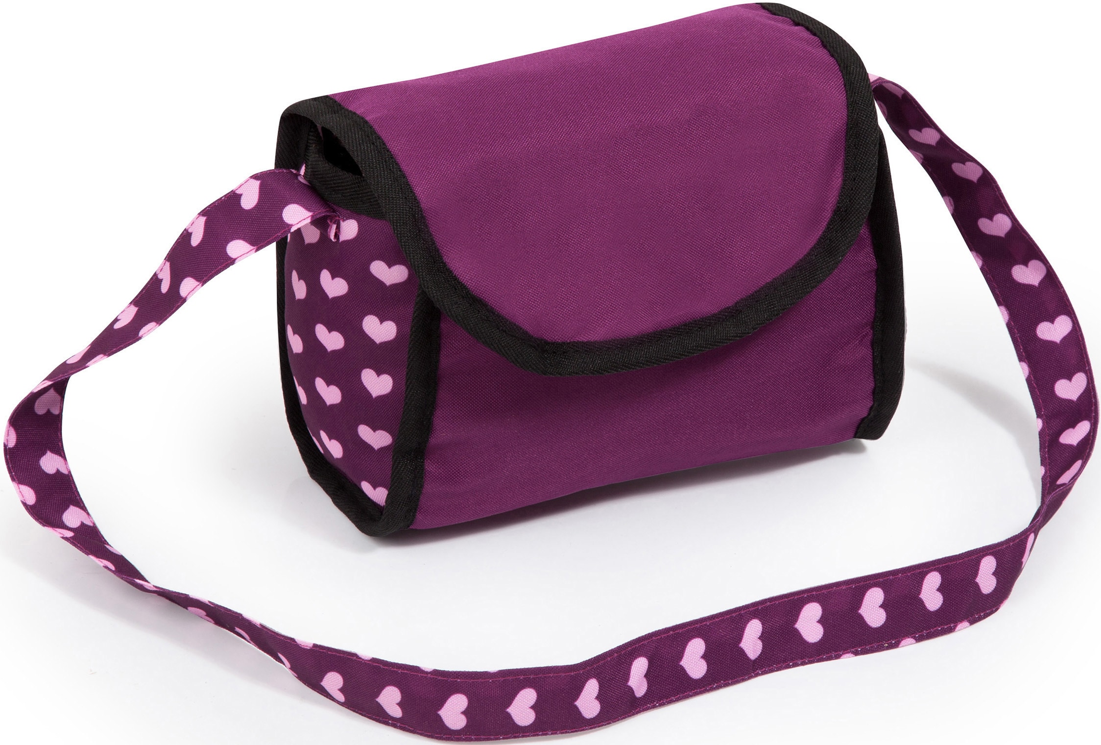 Bayer Puppenwagen »Trendy, pflaume« mit Wickeltasche