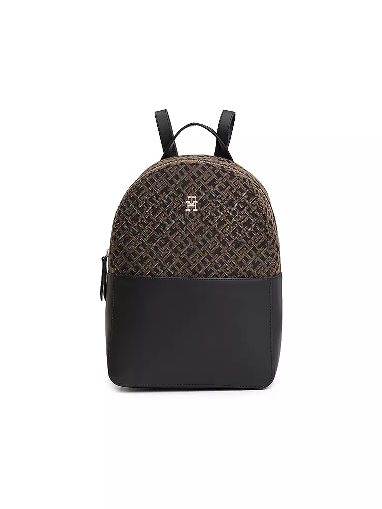 TOMMY HILFIGER Rucksack TH JACQUARD schwarz