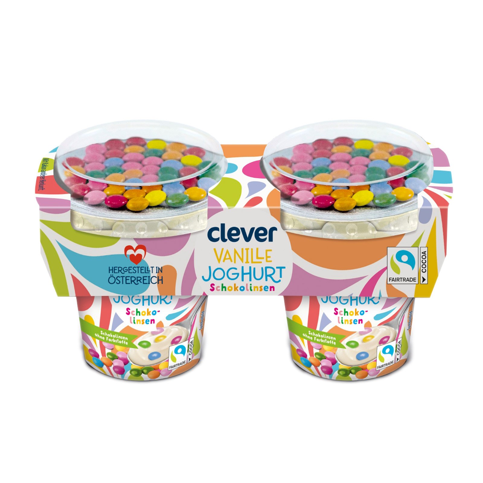 Clever Vanillejoghurt mit Schokolinsen