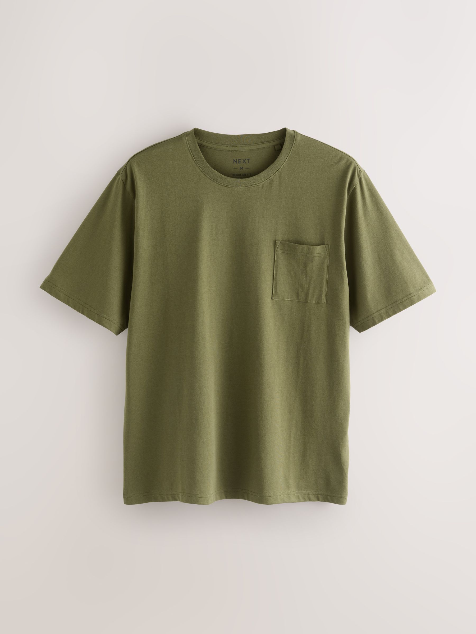 Naturel/Khaki Groen - Korte jersey pyjama's verpakking van 2