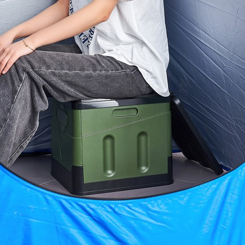 (25L) Faltbare Outdoor Toilette Tragbares Reise Urinal für Camping / Auto - Schwarz