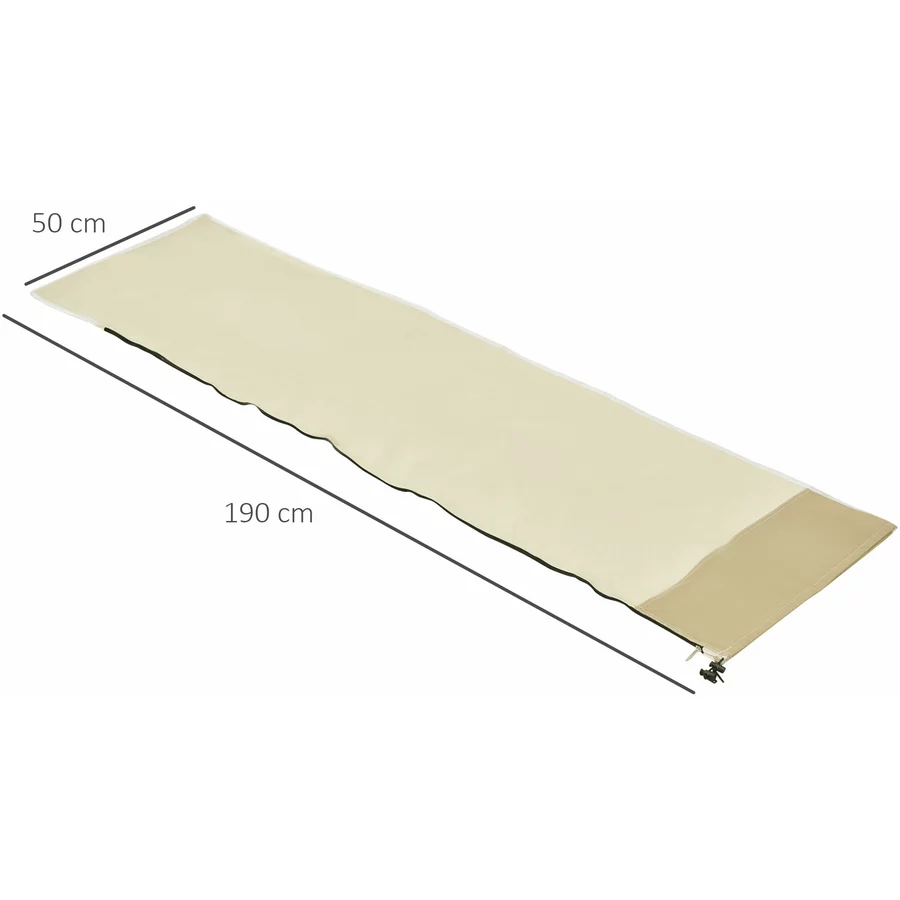 Outsunny Schutzhülle für Sonnenschirme beige, kaffeebraun