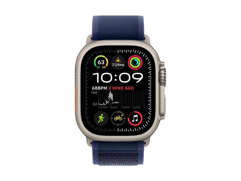Apple Trail Loop 49 mm Dunkelblau/Schwarz M/L Dünnes Armband zu Apple Watch Ultra
