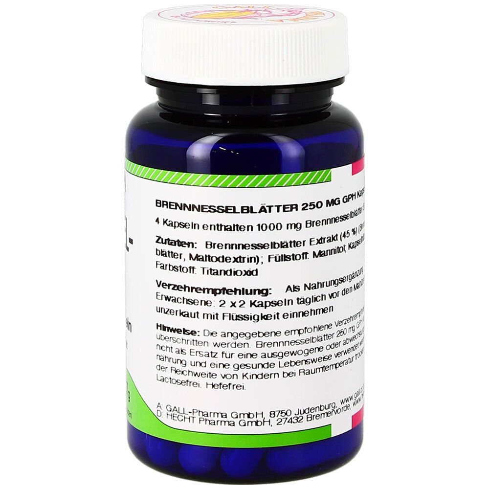 GALL PHARMA Brennessel-Blätter 250 mg GPH Kapseln